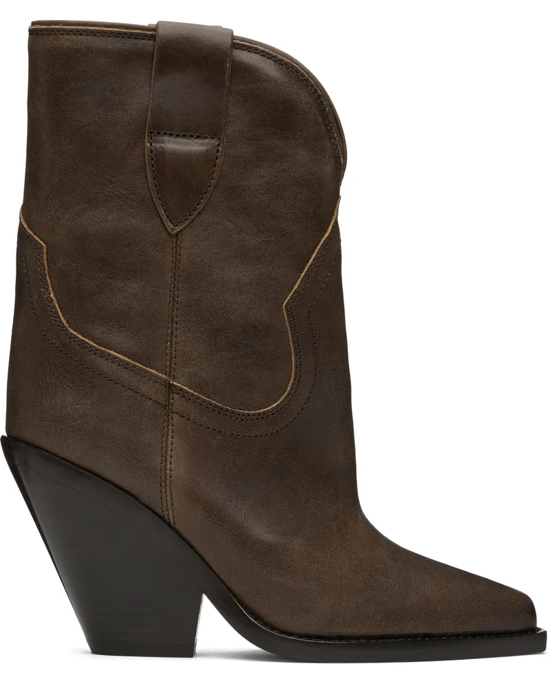 Isabel Marant Brown Leyane Boots Vintage