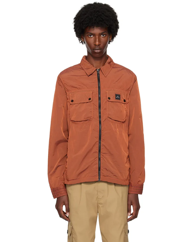 Paul Smith Brown Zip-Up Jacket 26