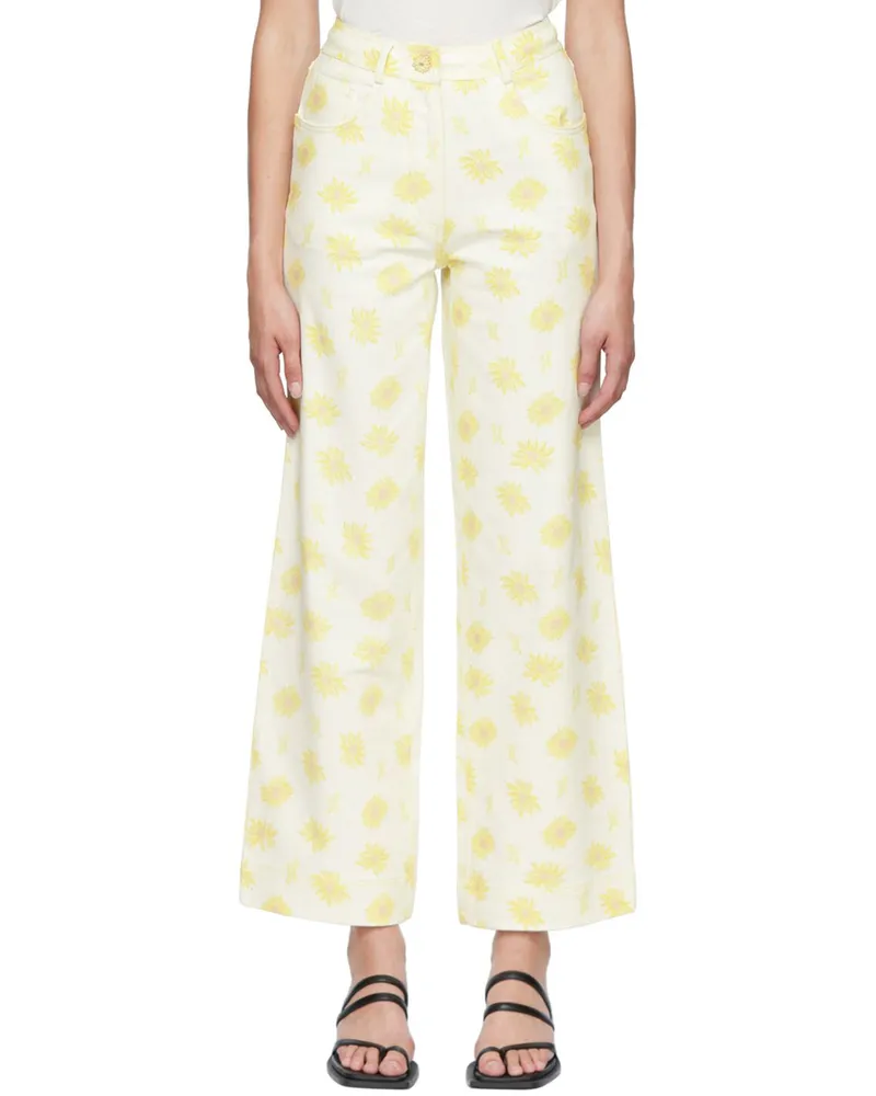 HELMSTEDT Off-White Ebi Jeans Sunflower
