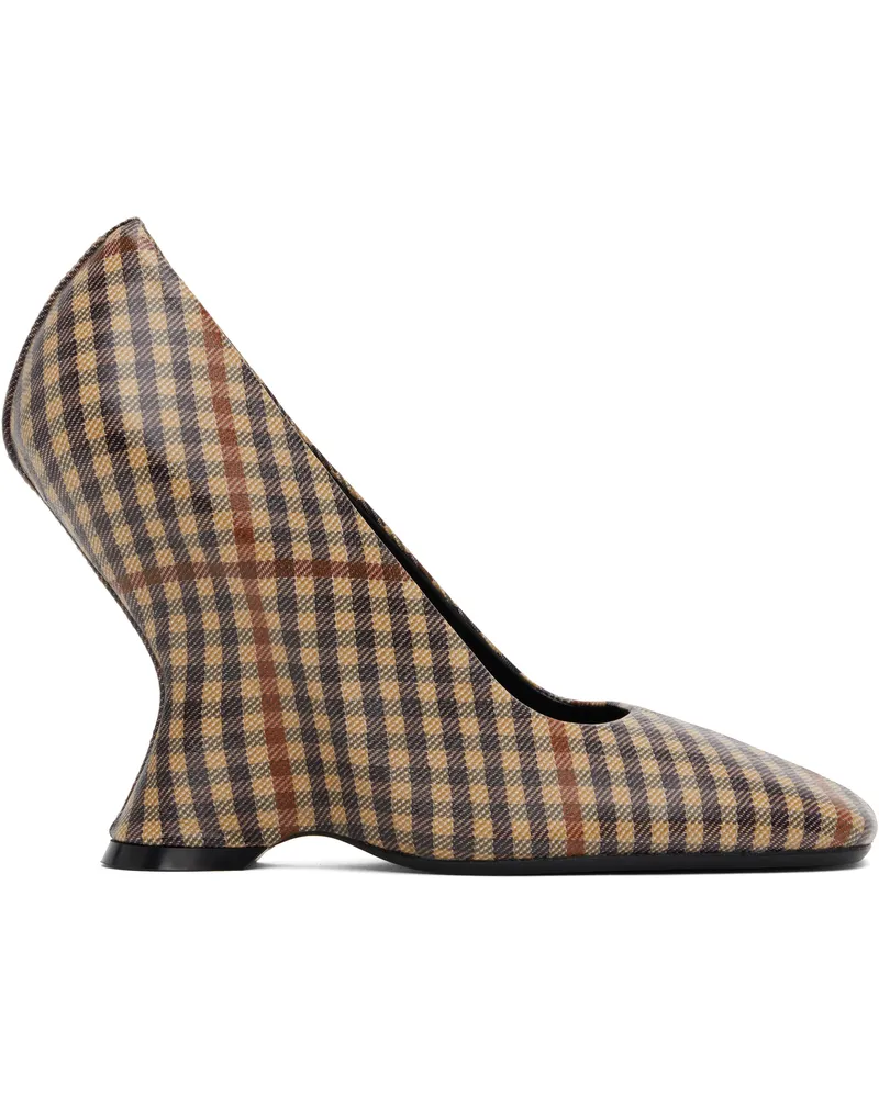 Dries van Noten Beige Leather Wedge Heels 701