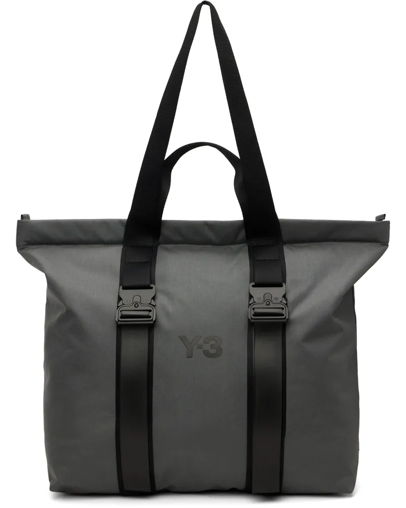 Y-3 Gray Shopper Tote Granit
