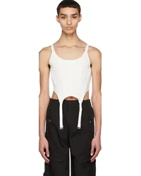 Dion Lee Off-White Combat Corset Tank Top Ivory