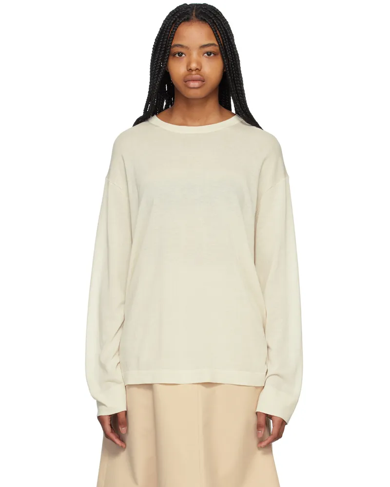 Studio Nicholson Off-White Zuka Sweater Oyster