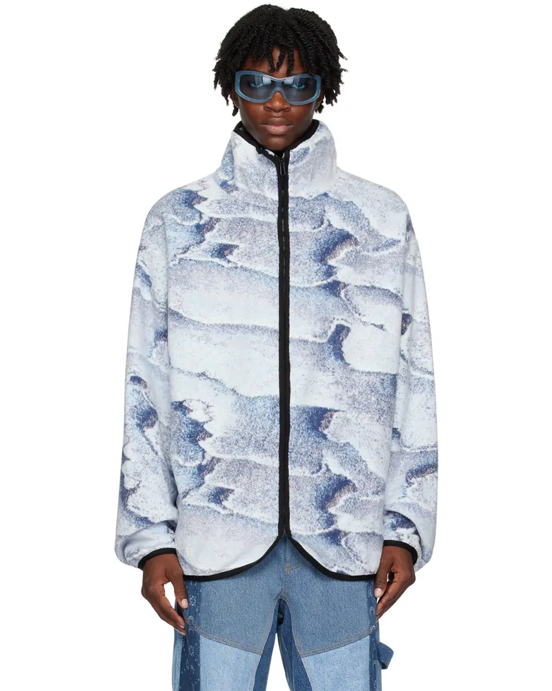 BONSAI Blue Graphic Sweatshirt Salt
