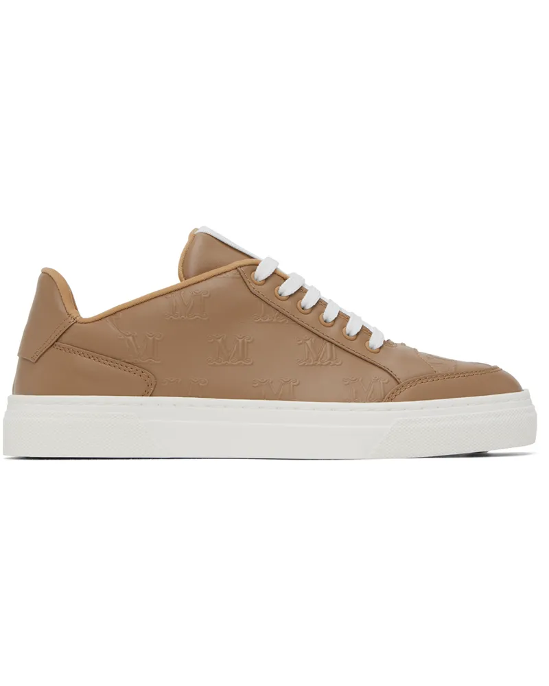Max Mara Tan Damier Sneakers 027