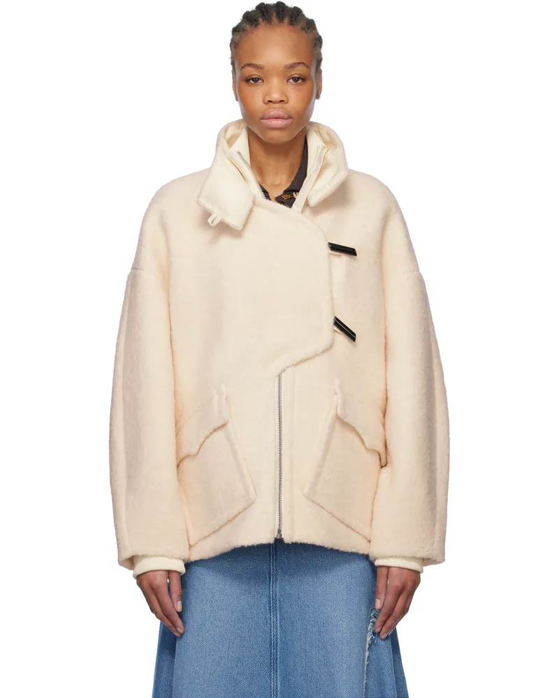 Ganni Off-White Boucle Jacket 135