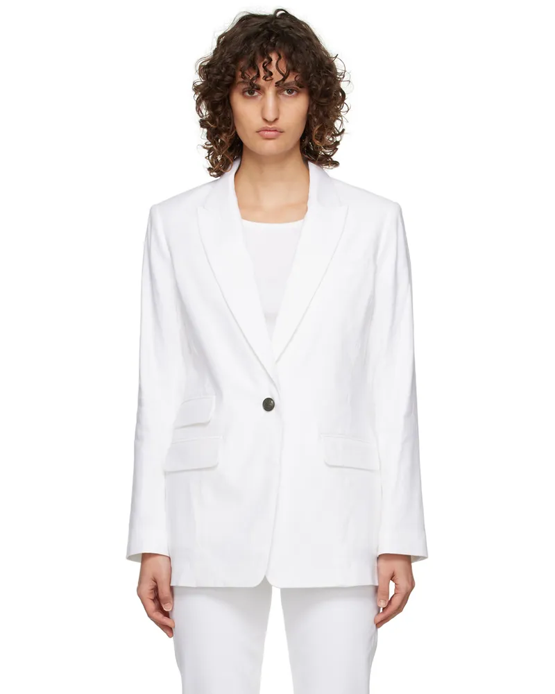 Rag & Bone White Foster Blazer White