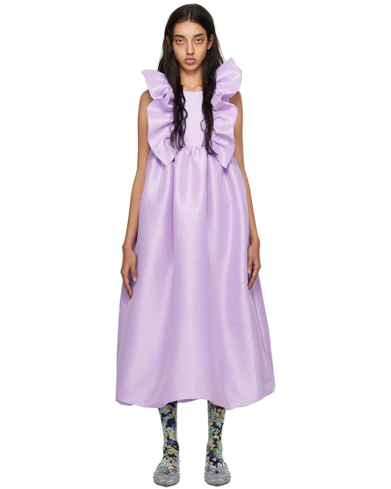 Kika Vargas Purple Whitney Maxi Dress Lilac