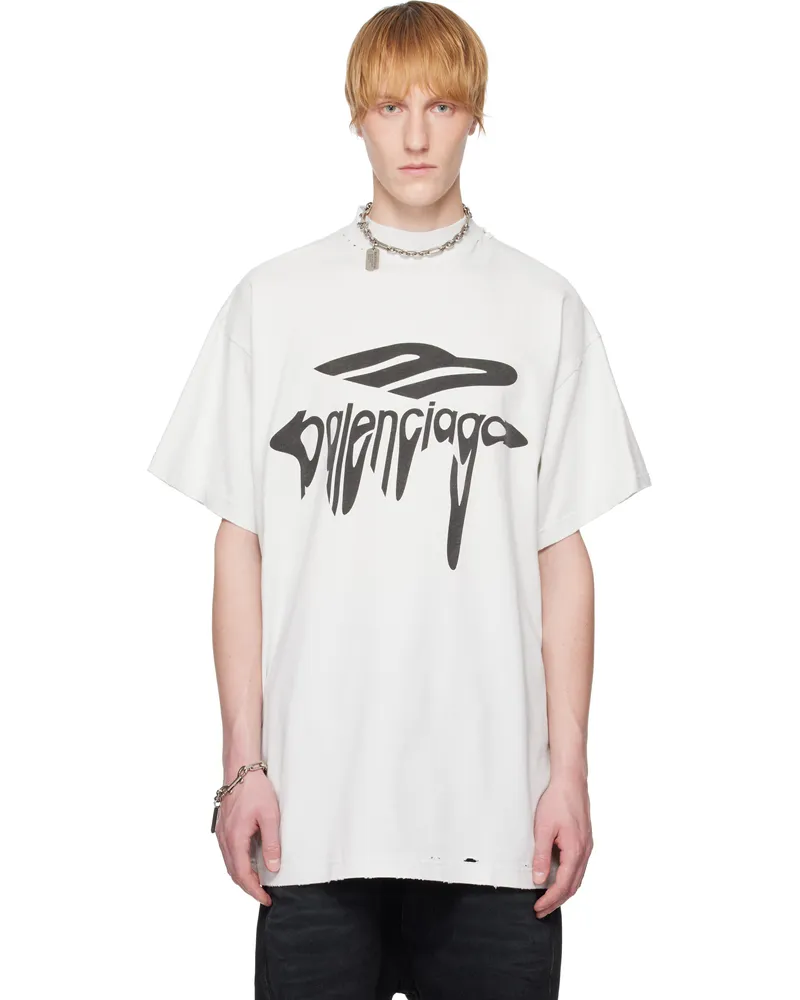 Balenciaga Off-White 3B Liquefied T-shirt 9081