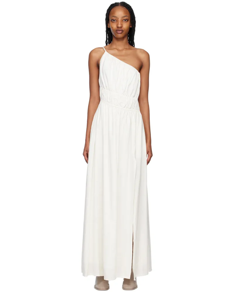 camilla and marc Off-White Sevilla Asymmetric Maxi Dress Cream