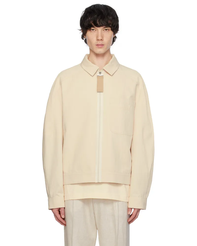 Jacquemus Beige Les Classiques 'Le blouson Linu' Jacket Beige