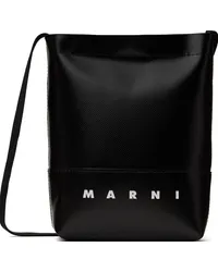 Marni Black Shoelace Strap Crossbody Bag 00nblack