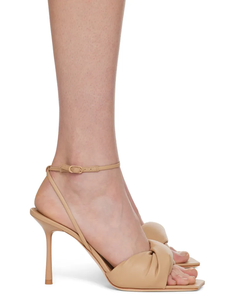 Studio Amelia Beige Twisted 90 Heeled Sandals Bge