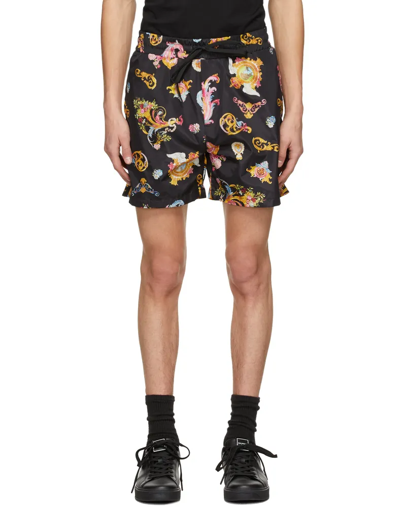 Versace Jeans Black Paisley Shorts E899