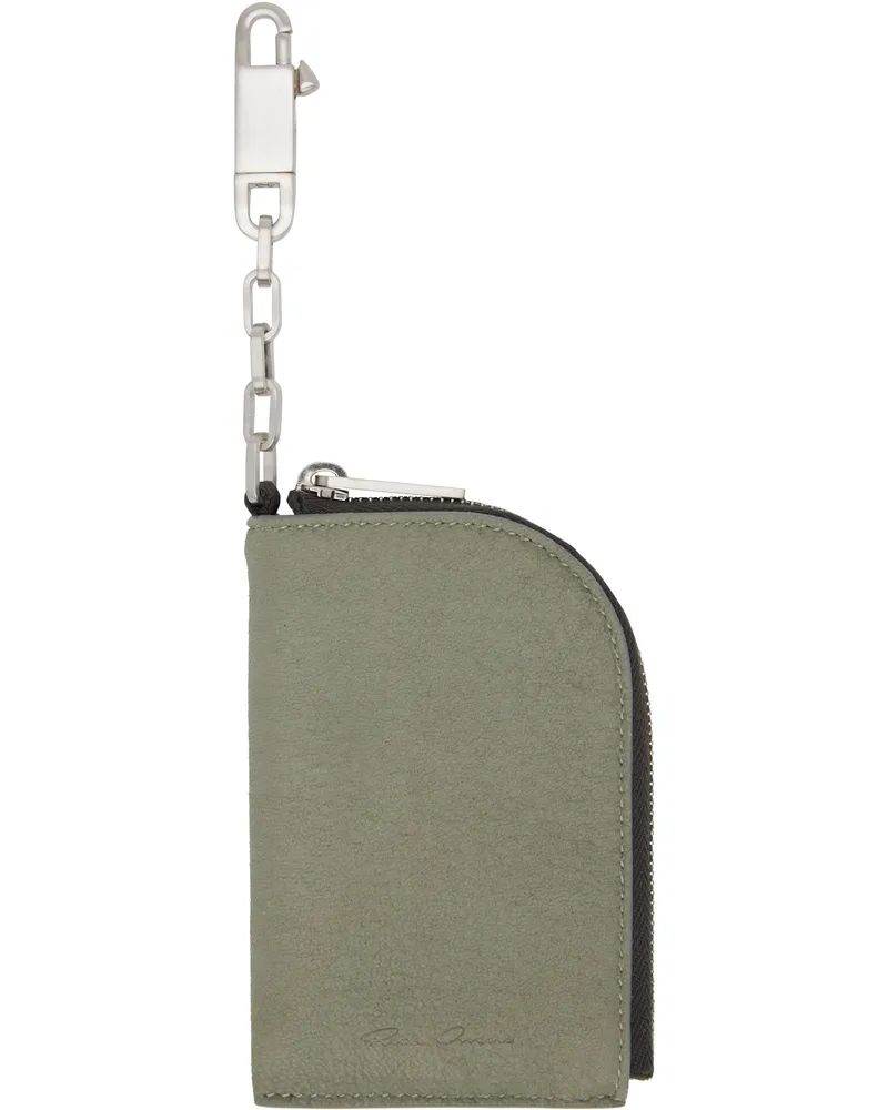 Rick Owens Green Hollywood Hook Wallet 15