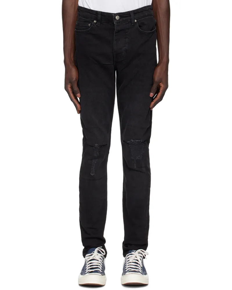 ksubi Black Chitch Krow Krushed Jeans Black
