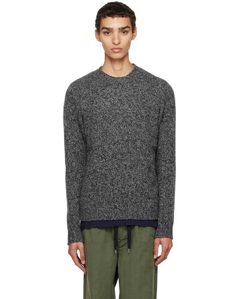 ASPESI Gray Crewneck Sweater 01173