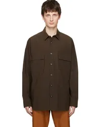 Nanushka Brown Jari Shirt Dark