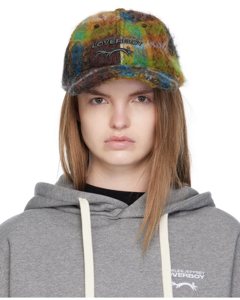 Charles Jeffrey Loverboy Multicolor Logo Cap Green