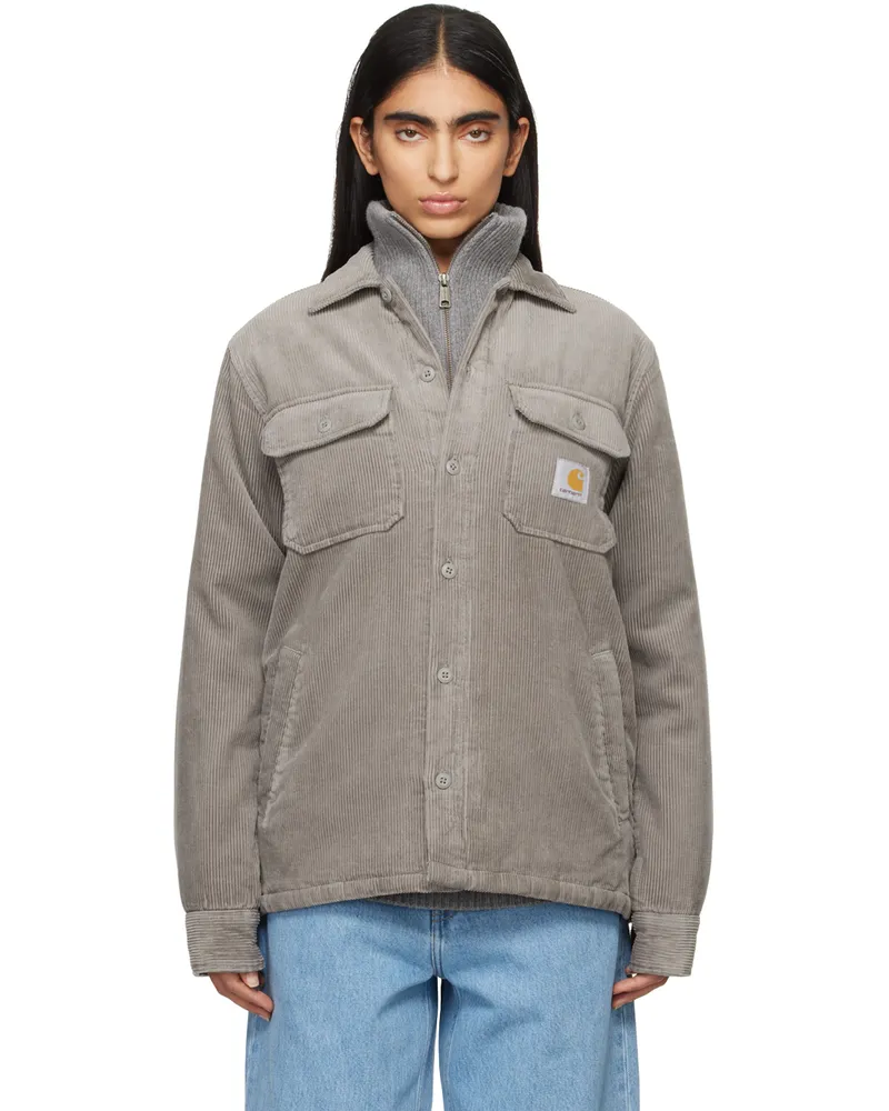 Carhartt WIP Gray Whitsome Shirt Jacket Misty