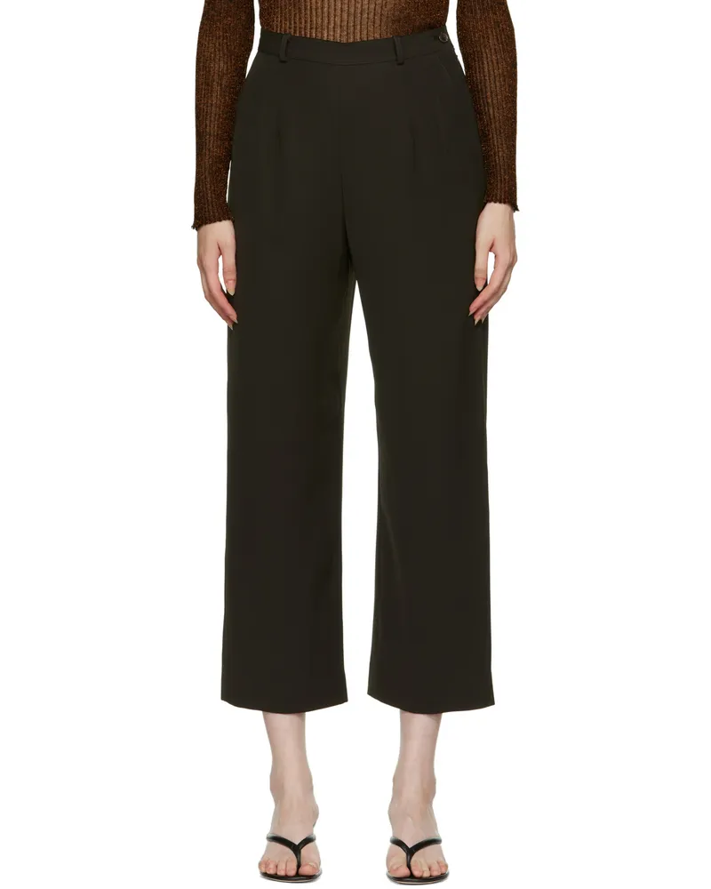 Maiden Name SSENSE Exclusive Brown Alix Trousers Chocolate