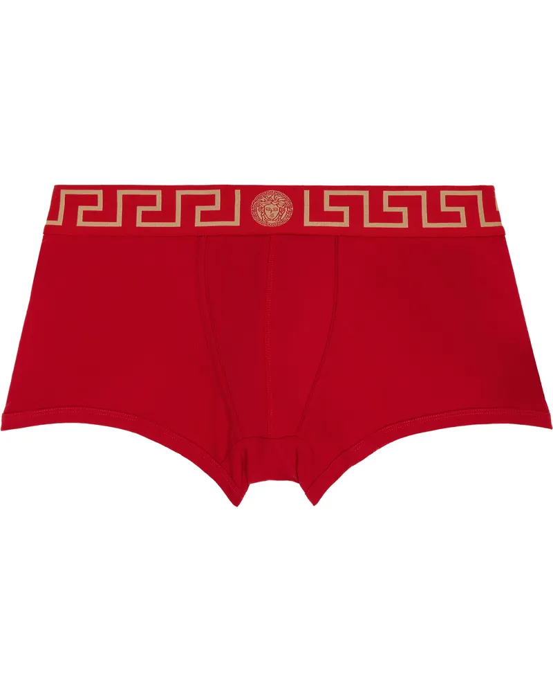Versace Red Greca Border Boxer Briefs A9x2-red-gold