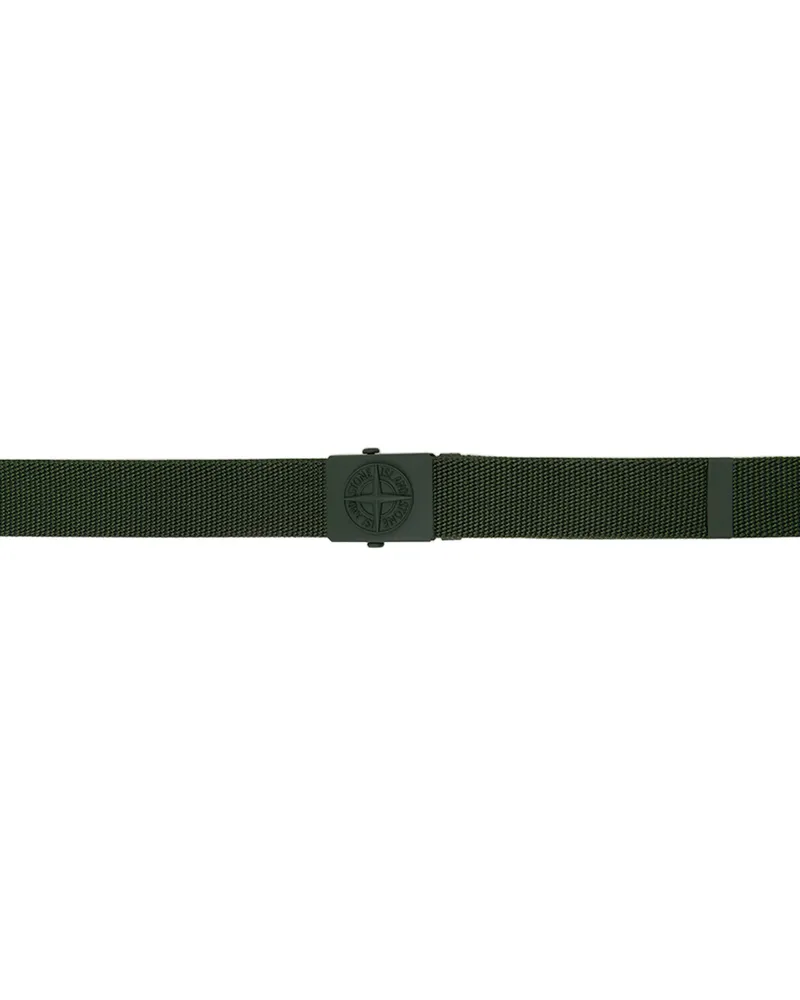 Stone Island Kids Khaki Logo Belt V0053