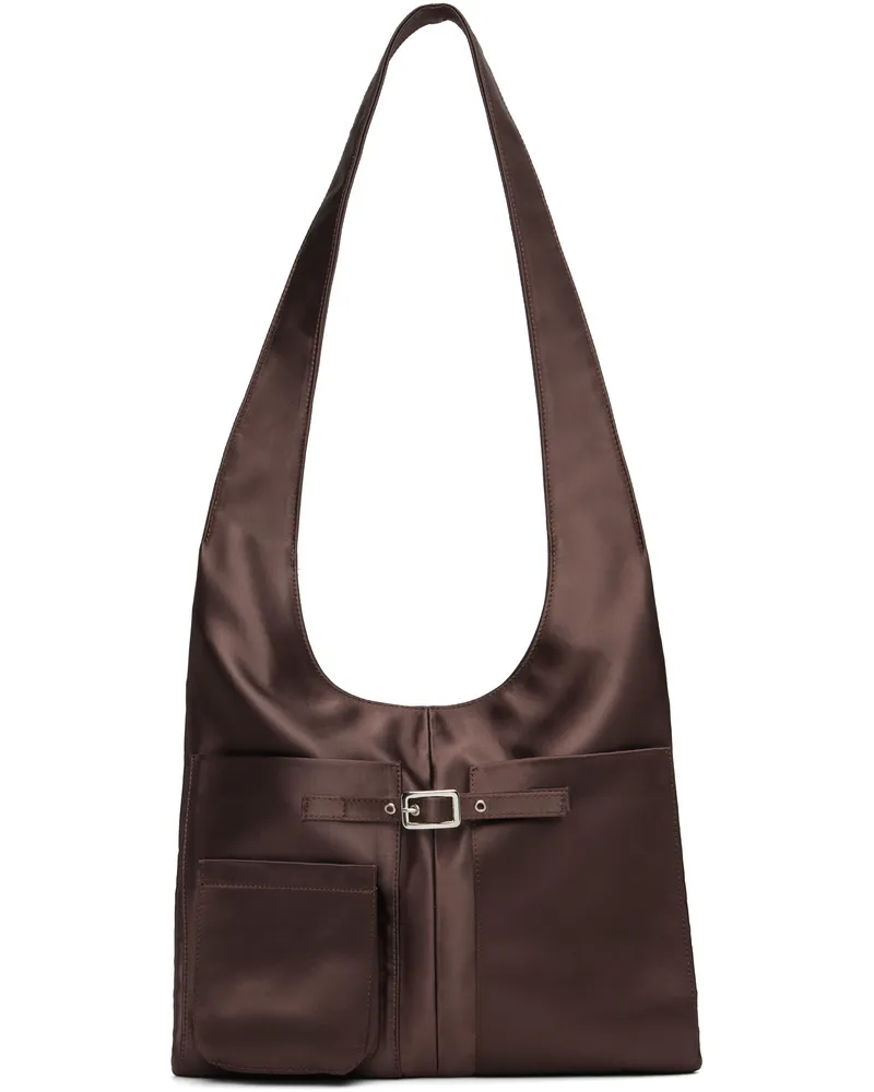GIMAGUAS Brown Blanca Sateen Bag Brown