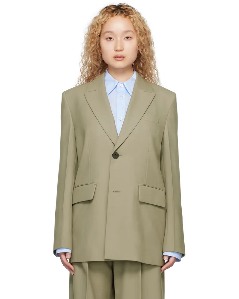 Wooyoungmi Khaki Folding Blazer Khaki
