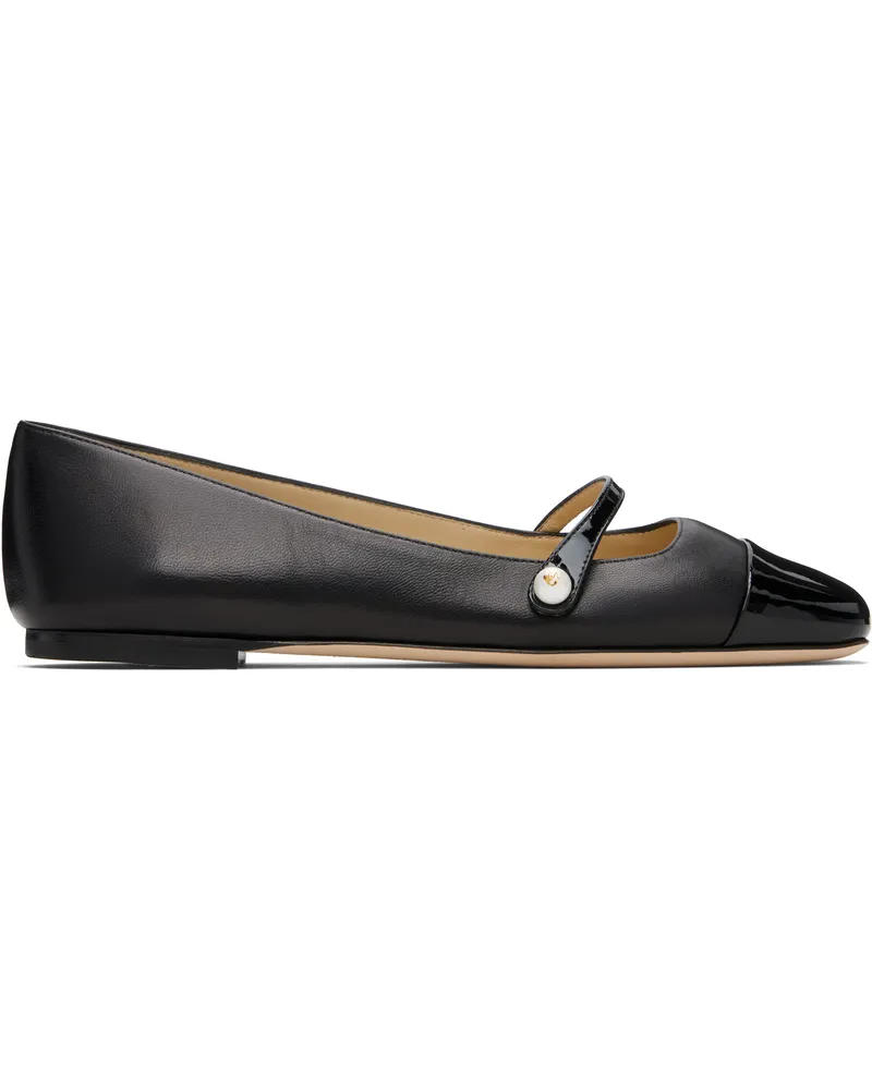 Jimmy Choo Black Elisa Ballerina Flats Black