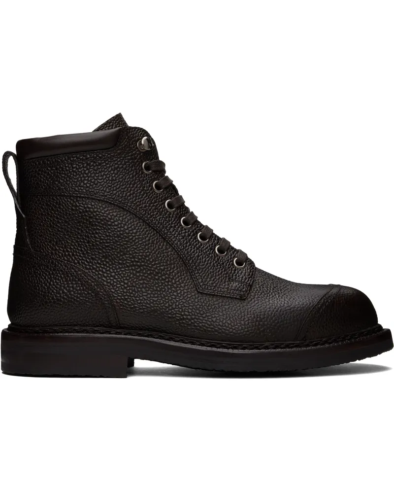 Bally Brown Nedward Boots Ebano