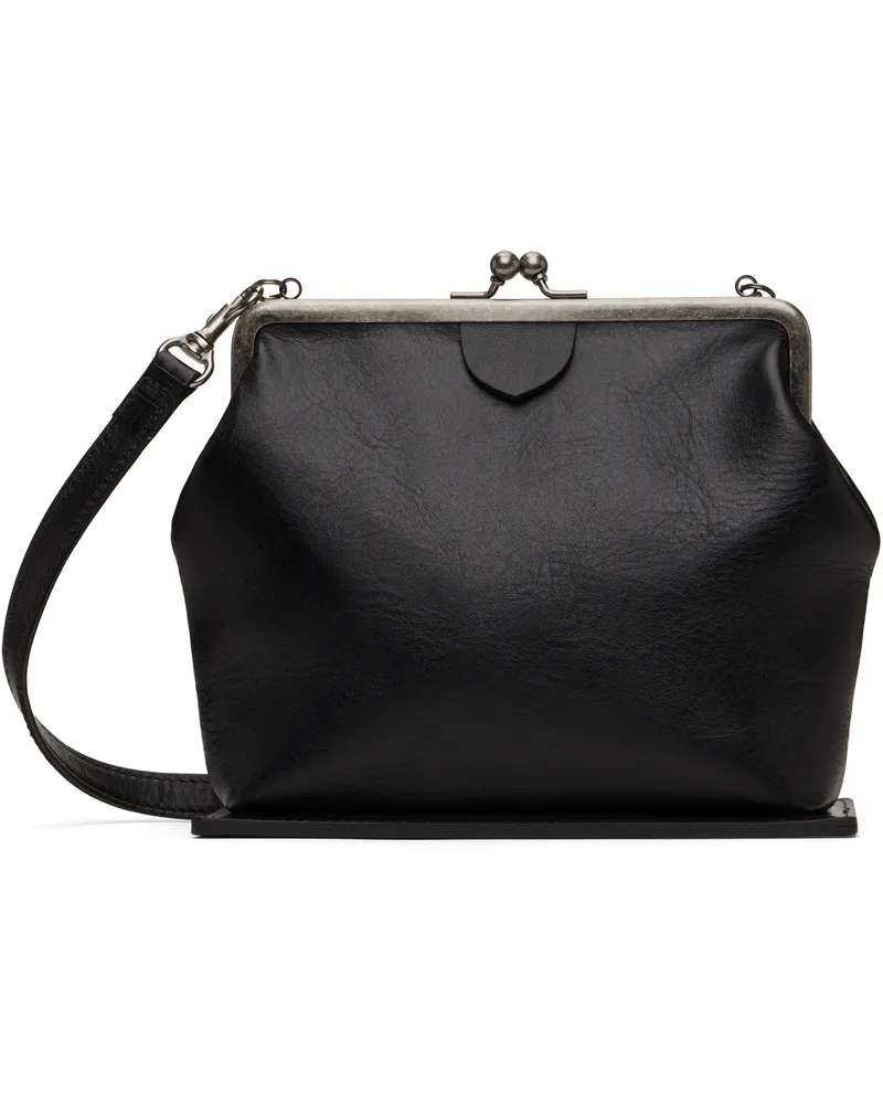 Yohji Yamamoto Black Metal Clasp Bag 1