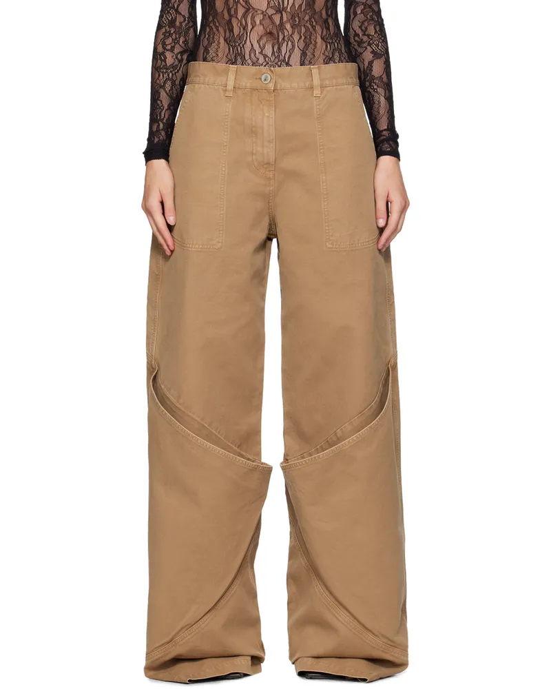 ATTICO SSENSE Exclusive Tan Jeans 702