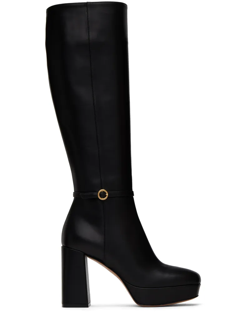 Gianvito Rossi Black Moreau Boots Black