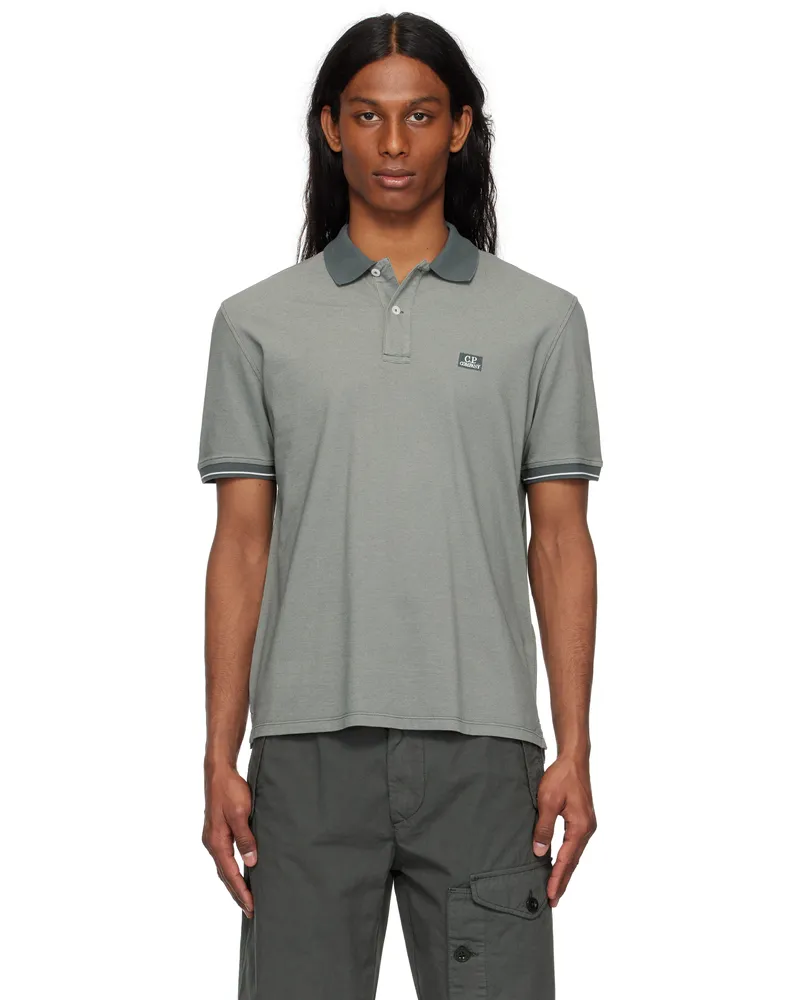 C.P. Company Gray Tacting Piquet Polo 935