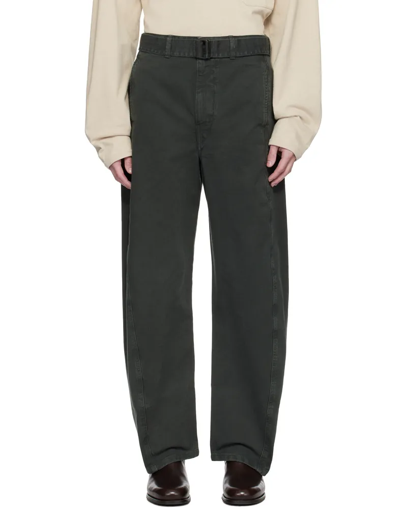 Christophe Lemaire Navy Twisted Belted Jeans Bl714