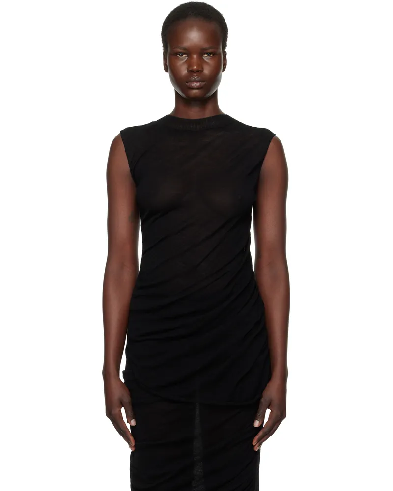 Issey Miyake Black Ambiguous Wool Top 15