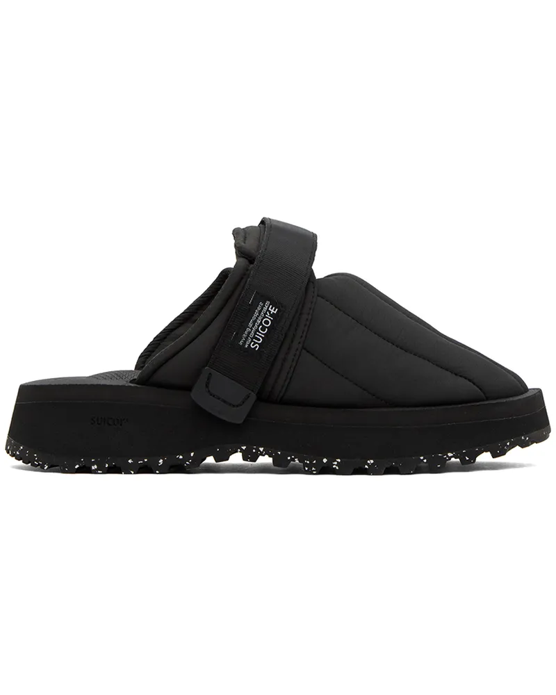 SUICOKE Black ZAVO-Puffab Slippers Black