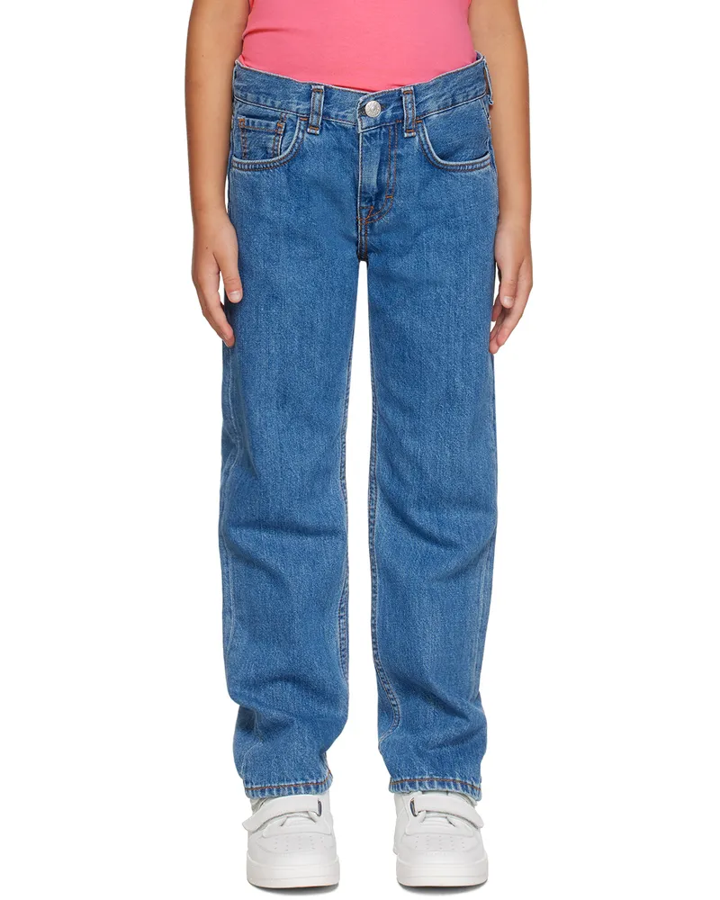 Acne Studios Kids Blue Regular-Fit Jeans D00003-