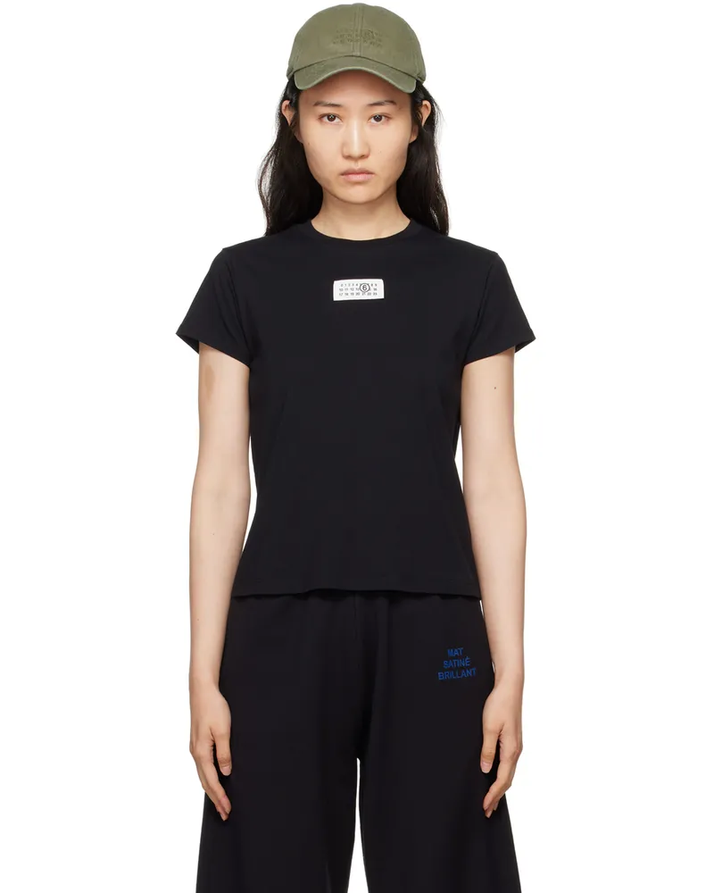 Maison Margiela Black Print T-Shirt 900