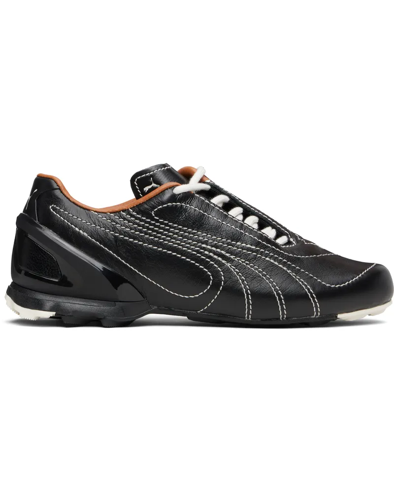 Puma SSENSE Exclusive Black V-S1 Leather Sneakers Black