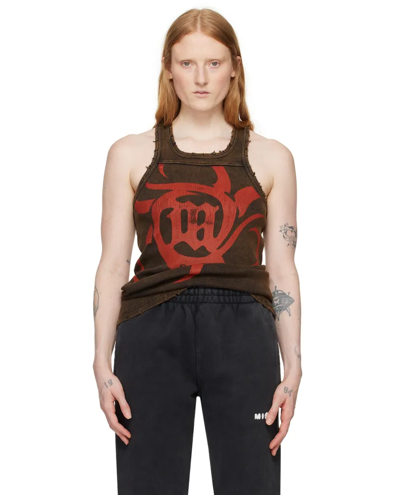 MISBHV Brown 'The Beach' Tank Top Washed