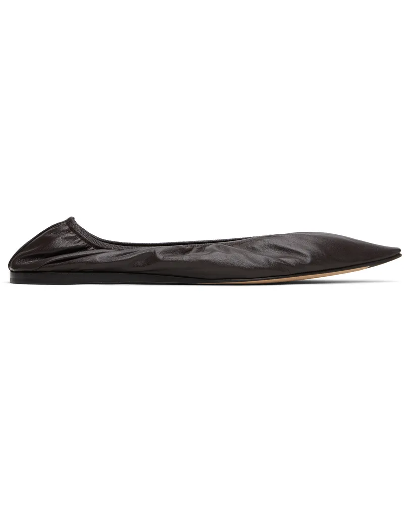 The Row Brown Liisa Ballerina Flats Lqb