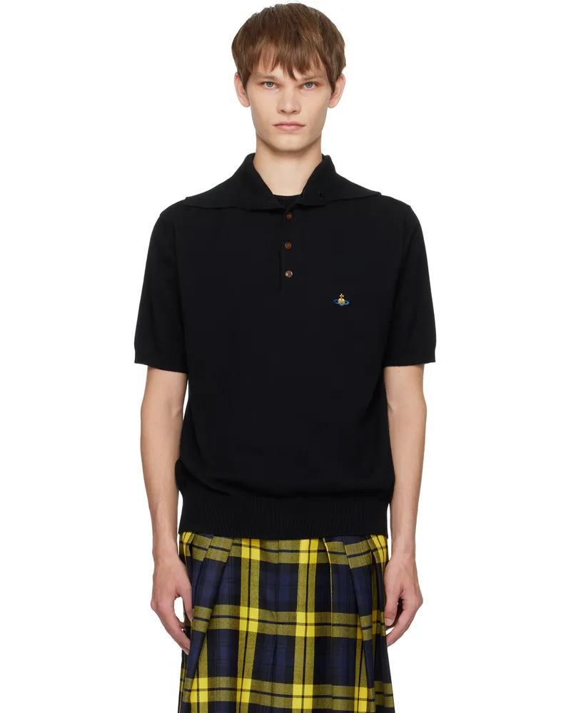 Vivienne Westwood Black Alex Polo Aw24-black