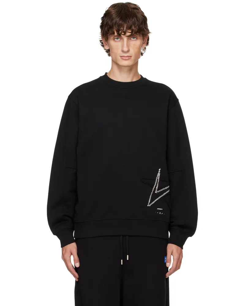 Adererror Black Stad Product. 42 Sweatshirt Noir