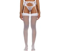 White Lorna Garter Belt