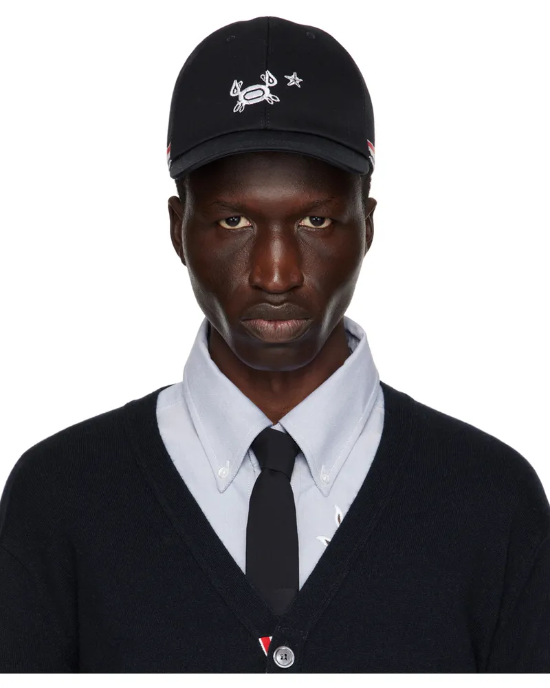 Thom Browne Navy Classic 6-Panel Baseball Cap 415