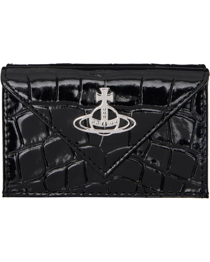 Vivienne Westwood Black Envelope Billfold Wallet N401