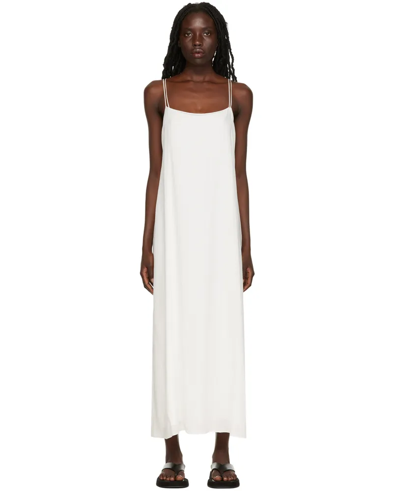 The Row SSENSE Exclusive White Kula Maxi Dress White