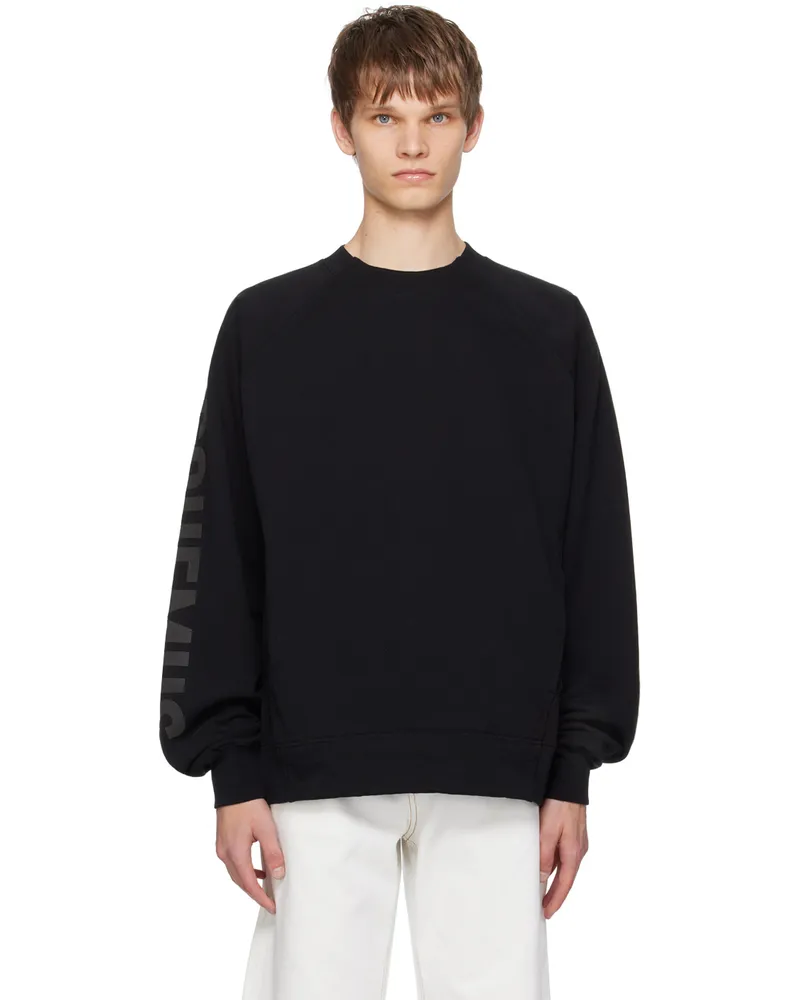 Jacquemus Black Les Classiques 'Le sweatshirt Typo' Sweatshirt 990